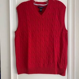 Nautica Boys Large red Sweater Vest